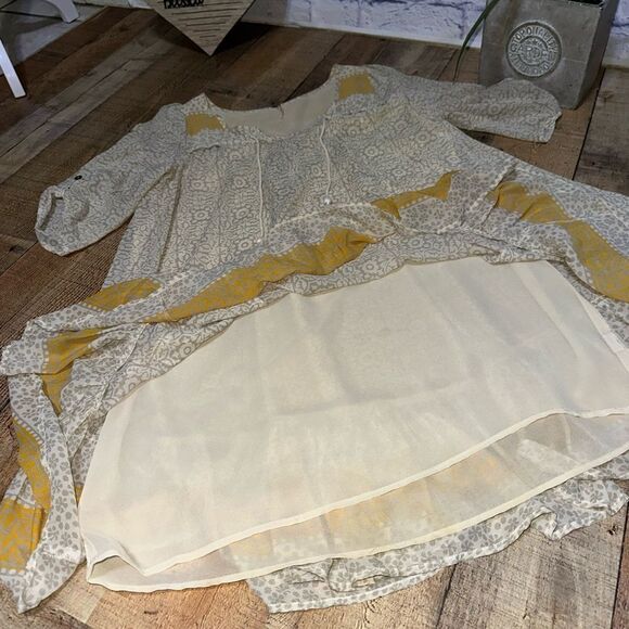 Free People Penny Lane Mini Dress in Swan Combo - Picture 15 of 16